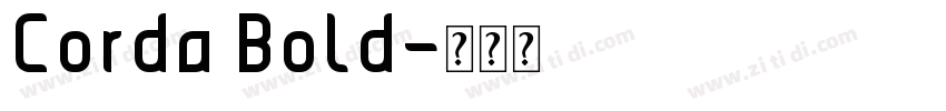 Corda Bold字体转换